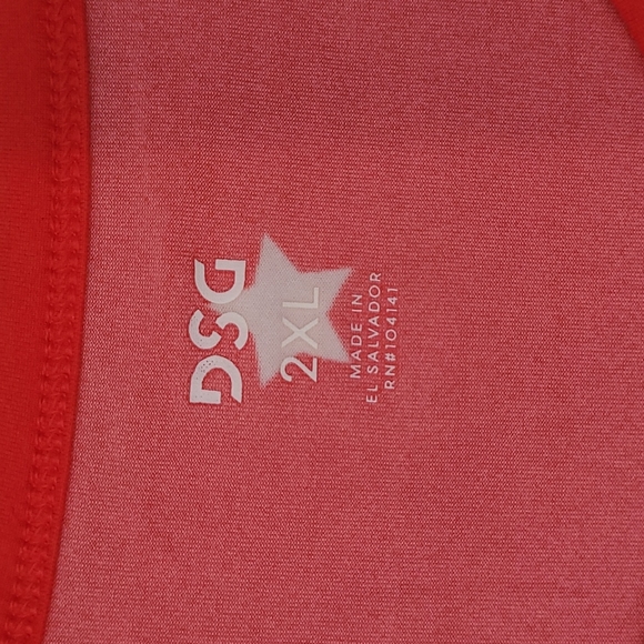 DSG Red Stars Tank Top Size 2X - Picture 5 of 9
